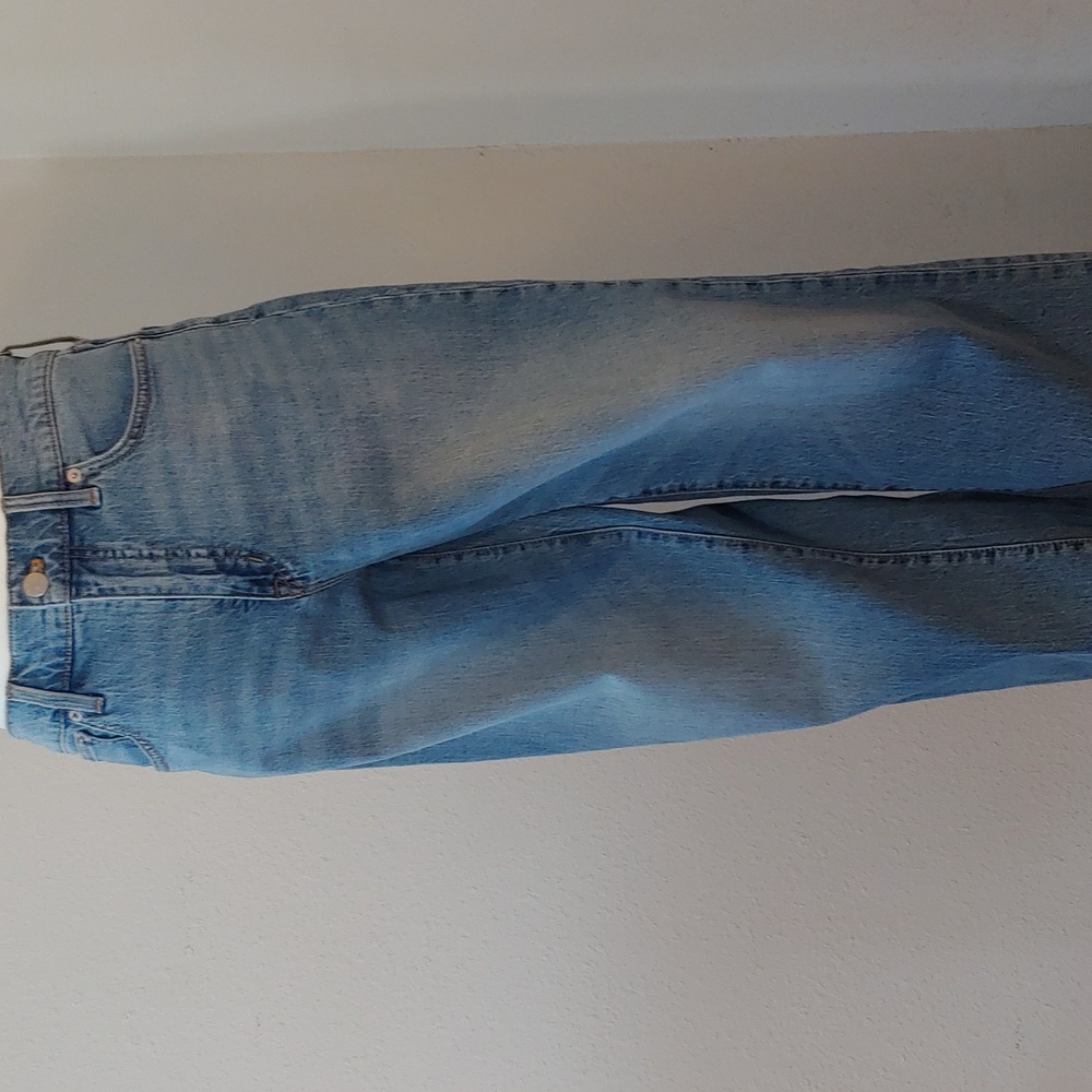 J.Crew High-Rise Slim Wide Leg Jeans in Classic Blue Women's Size 28 NWT - Picture 16 of 17